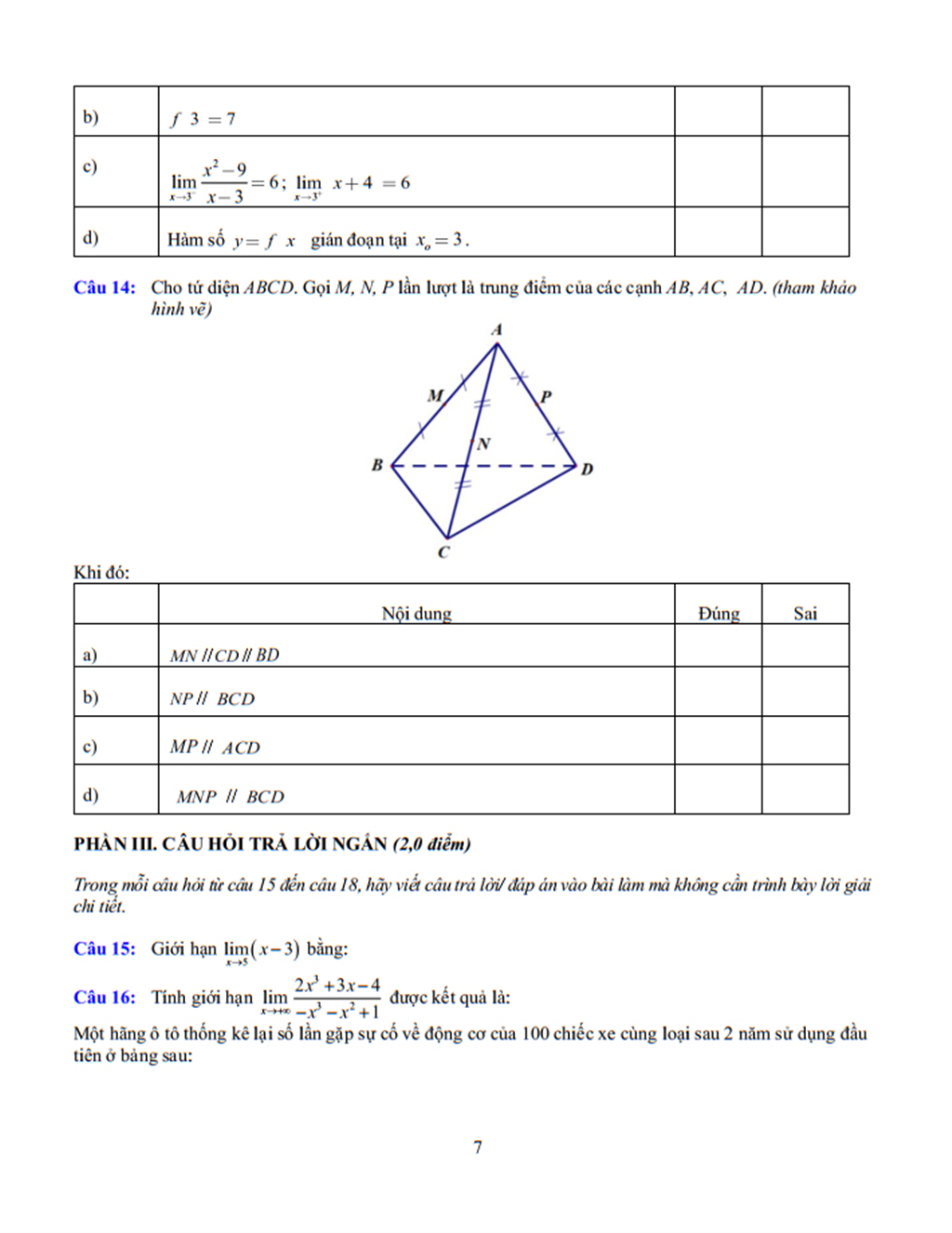 Đề cương Toán lớp 11, học kì 1, năm học 2025-2026
