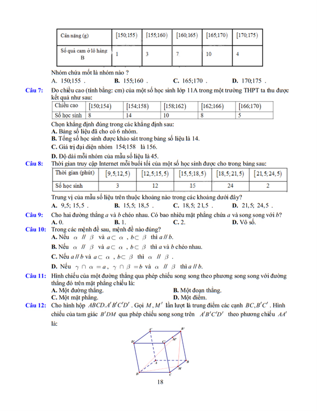 Đề cương Toán lớp 11, học kì 1, năm học 2025-2026