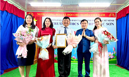Trường Bắc Sơn Công Bố Quyết Định Công Nhận Hiệu Trưởng Mới